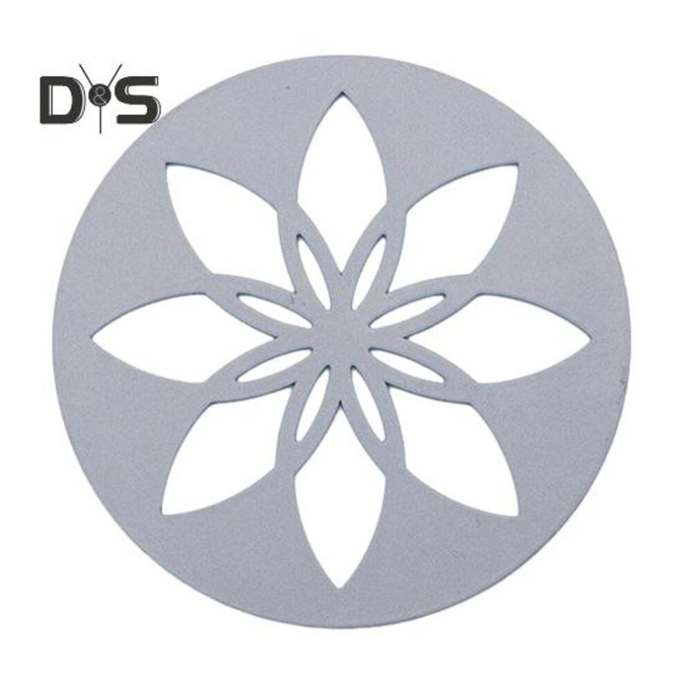 (as the picture, F) European Geometric Coaster Heat-resistant Waterproof Hollow Metal Coffee Mug Cup Mat Kitchen Countertop Table Desk Decoration