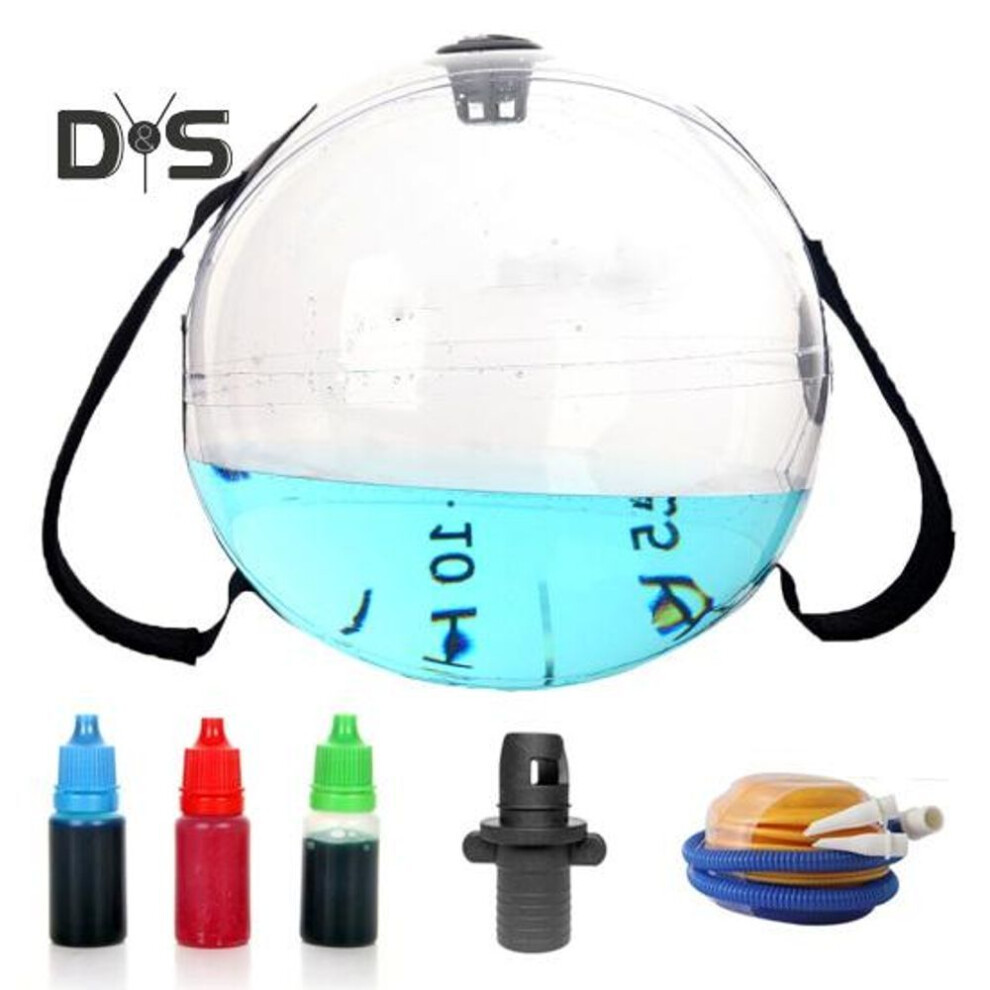 Water Weights Aqua Bag With Handle Transparent Pvc Fitness Water Ball Weighted Inflatable Strength Training Sandbag Alternative Exercise Water-filled