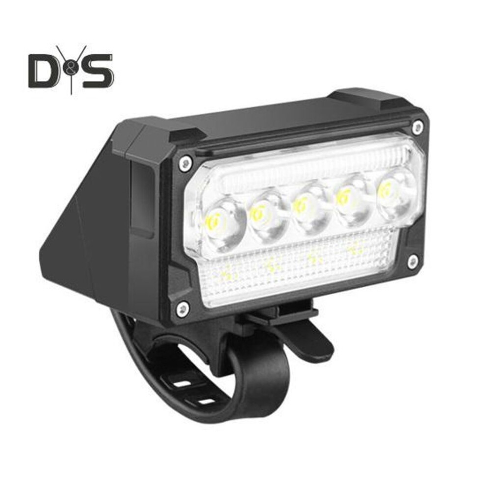 Bicycle Headlight Digital Display 5 Modes Adjustable Lightweight Waterproof Rechargeable Mtb Road Mountain Bike Night Riding Led Front Lamp
