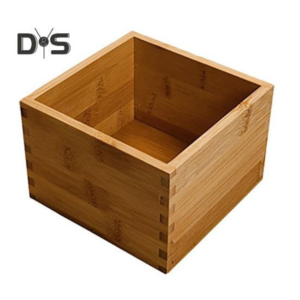 (as the picture, 1pc) Bamboo Succulent Plant Pot Multifunctional Desktop Storage Box Minimalist Desktop Clutter Organizer for Home Office Decor