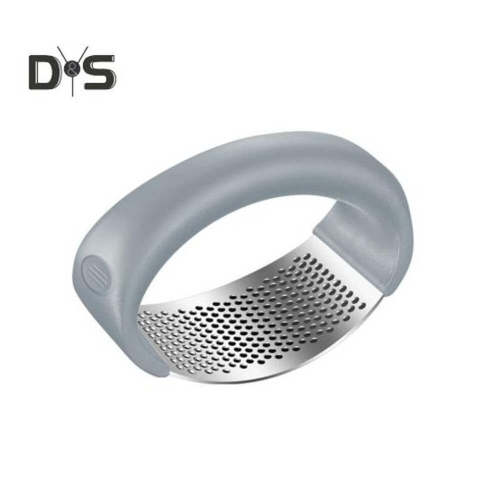 (grey) Garlic Press Stainless Steel Mincer Easy Cleaning Garlic Crusher Ergonomic Rocker For Effortless Crushing Kitchen Gadget For Home Restaurant