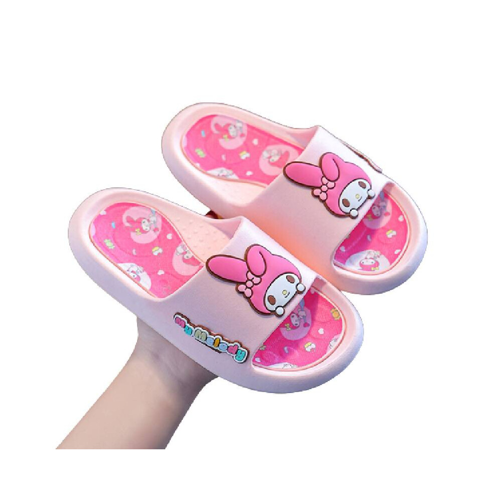 (Melody,30/31=Foot Length18.5Cm/7.28In)Zapatillas Sanrio Dibujos Animados Adultos NiñOs Interior Antideslizante Kuromi Cinnamoroll MelodíA-image