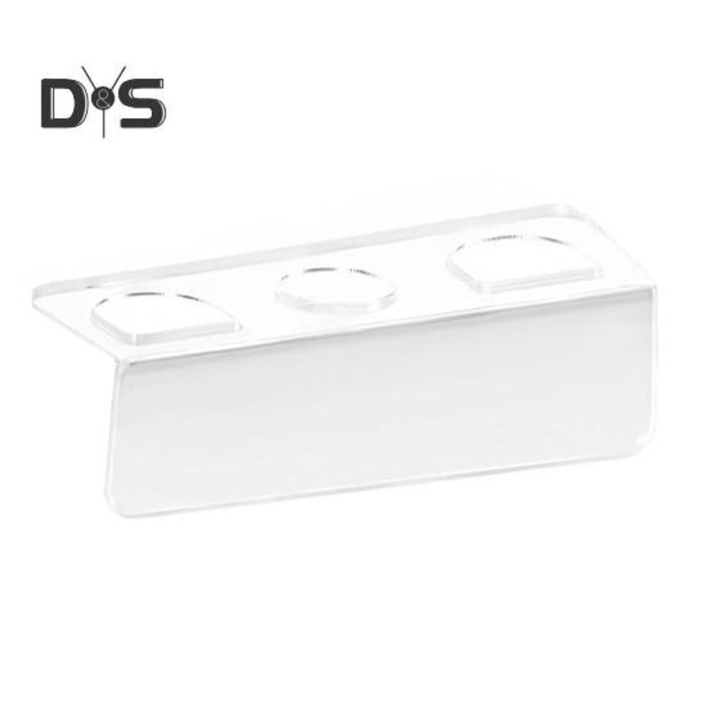 Wall Mounted Acrylic Comb Rack Organizer Easy Installation Space-saving Design Hair Tool Organizer Wall Mounted Hair Comb Holder