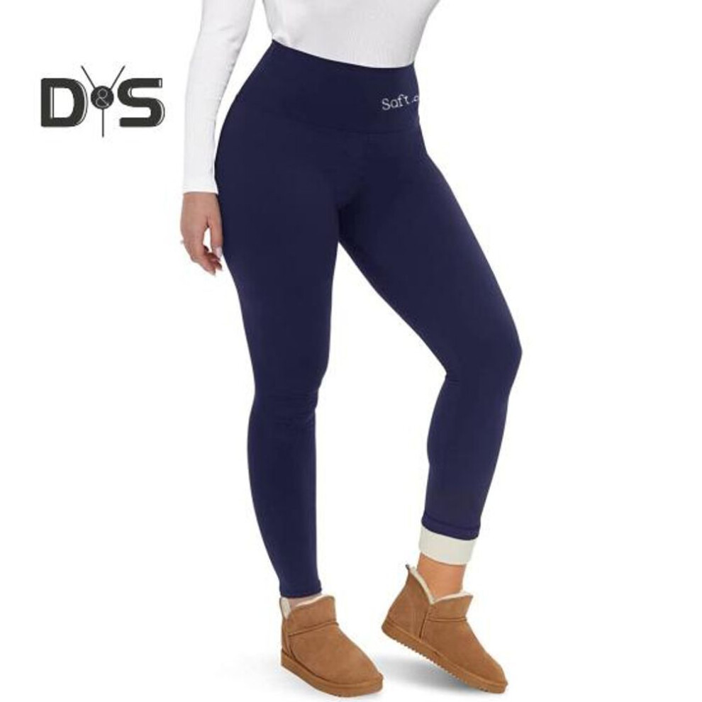 (blue, M) Women Leggings Elastic High Waist Embroidery Letter Print Yoga Pants Sporty Style Skinny Trousers Autumn Winter Bottoming Pants