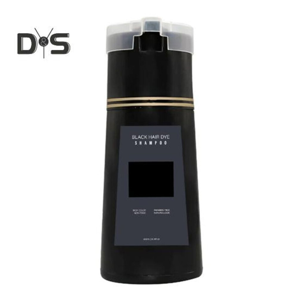 (black, 200ML) 200ml Hair Dye Shampoo Natural Herbal Ingredients Men Women Gray Coverage Instant Hair Coloring Cream Halloween Cosplay Party Makeup Props