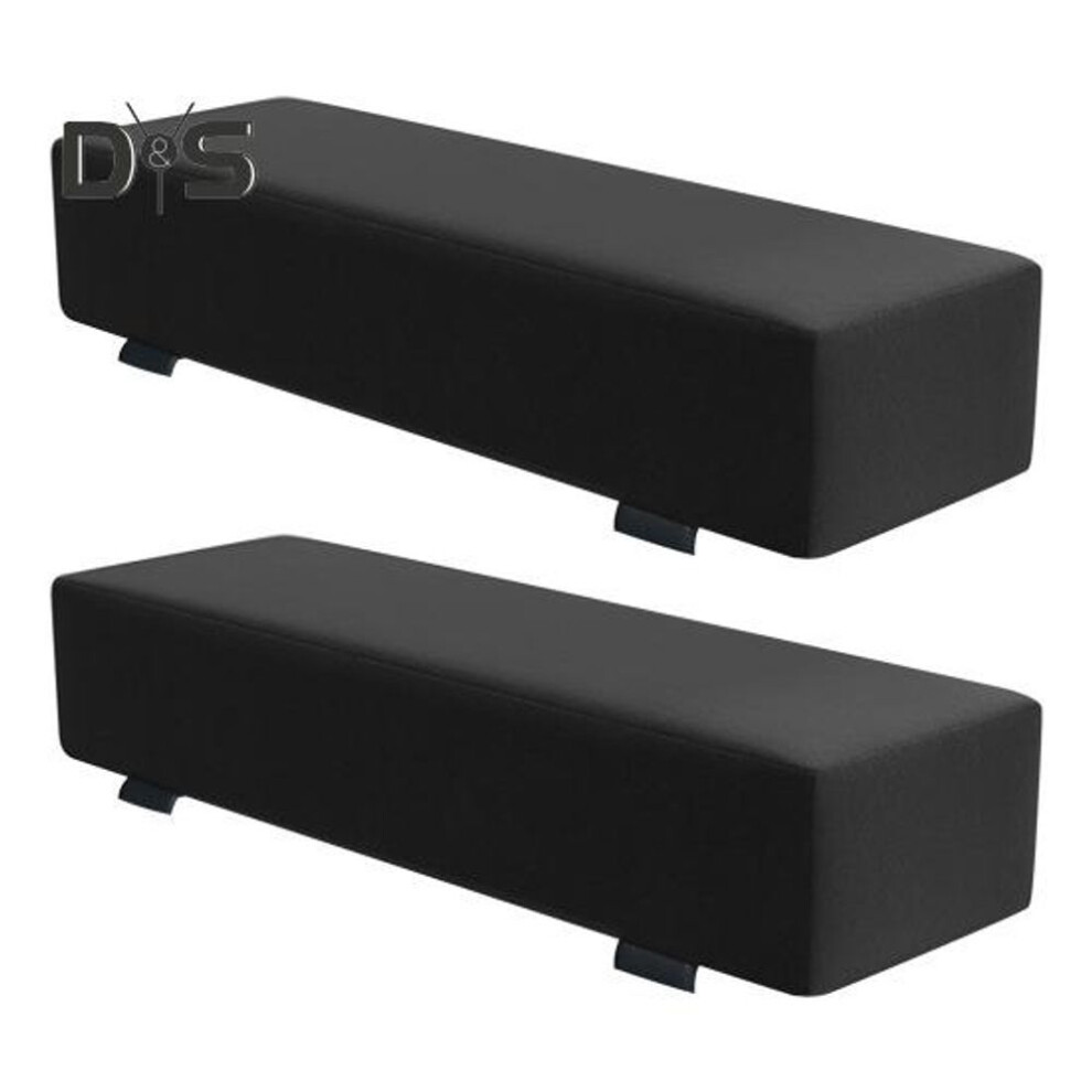 (black, 2pcs) Memory Foam Armrest Pads For Office Chair Gaming Ultimate Comfort Support With Adjustable Band Ergonomic Design Non-slip Bottom Pain Relief One Size