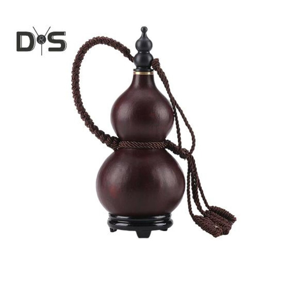 (as the picture, S) Wine Gourd Water Bottle Sun Wukong Inspired Water Bottle for Gym Travel Traditional Chinese Design Hand-Woven Knots Gourd Beverage Container with