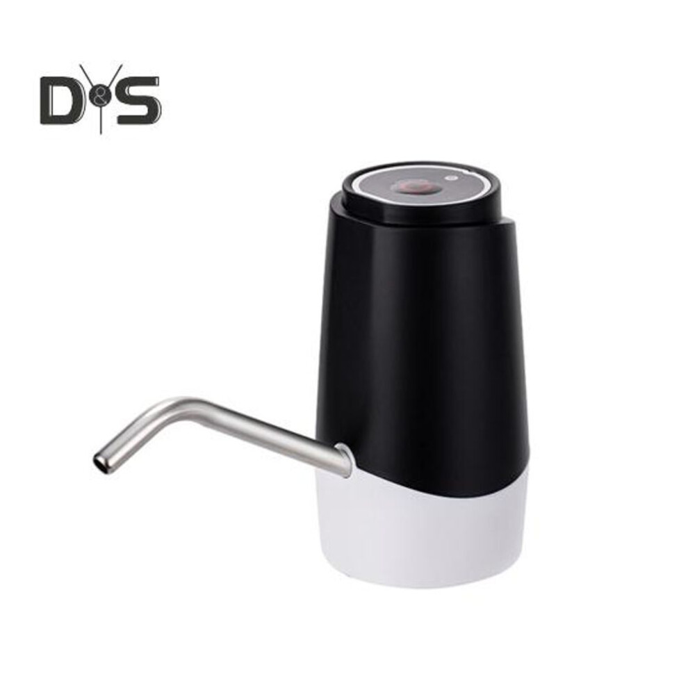 (black) Water Dispenser Pump One-touch Operation Leakproof Universal Compatibility Simple Installation Electric Usb Charging Automatic Water Pump