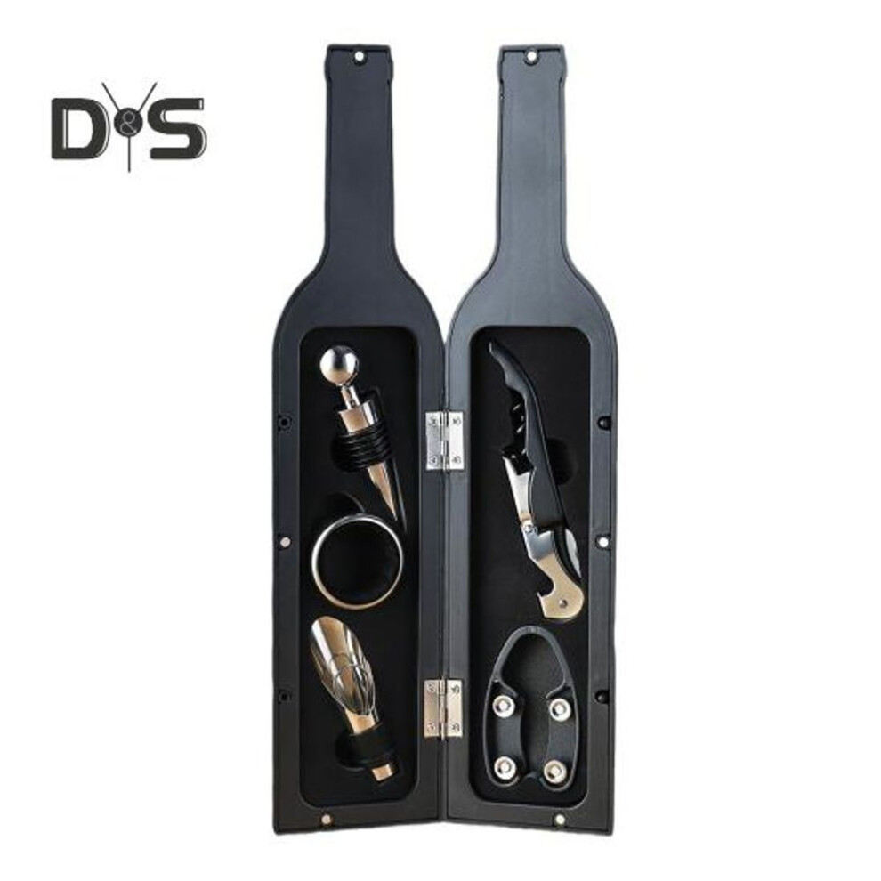 5pcs Bottle Openers Wine Stopper Set Stainless Steel Reusable Vacuum Corks Bar Party Red Wine Tool Jar Opener Holiday Gift