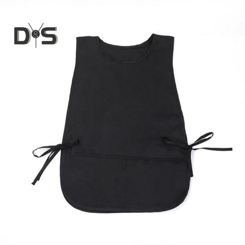 (black) Waterproof Cobbler Apron With 2 Deep Pockets Unisex Art Smock For Painting Cleaning Durable Kitchen Apron For Artists And Work