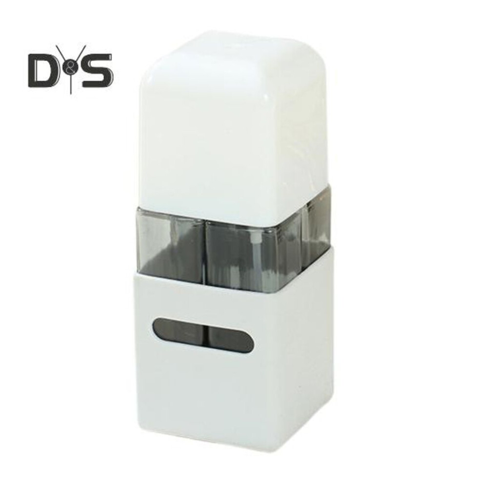 (light grey, Square) 4pcs/set 60ml Travel Refillable Bottle Portable Leak Proof Reusable Lotion Shampoo Cosmetic Press Spray Dispenser Bottle Empty Toiletries Container