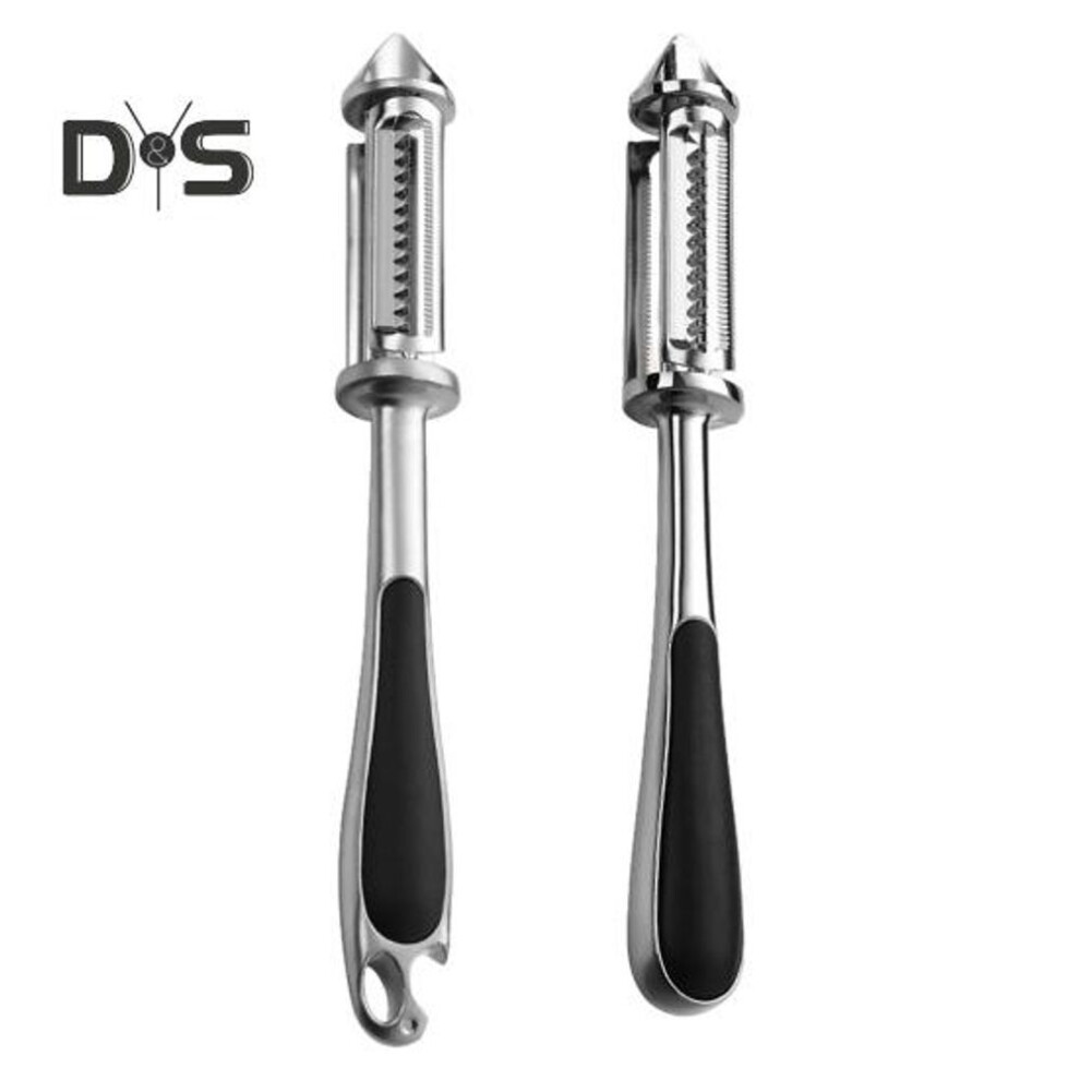 (as the picture, Sets) 1/2pcs Potato Peeler Stainless Steel Fruit Vegetable Peeler 5-in-1 Cutter Slicer Shredder Scraper Kitchen Gadget For Carrot Cucumber Salad