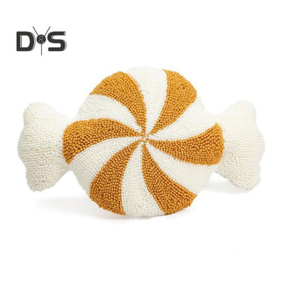 (as the picture, C) Christmas Pillow Candy Cane House Shape Contrast Color Car Couch Bed Decoration Cushion New Year Party Photography Prop Office Ornament