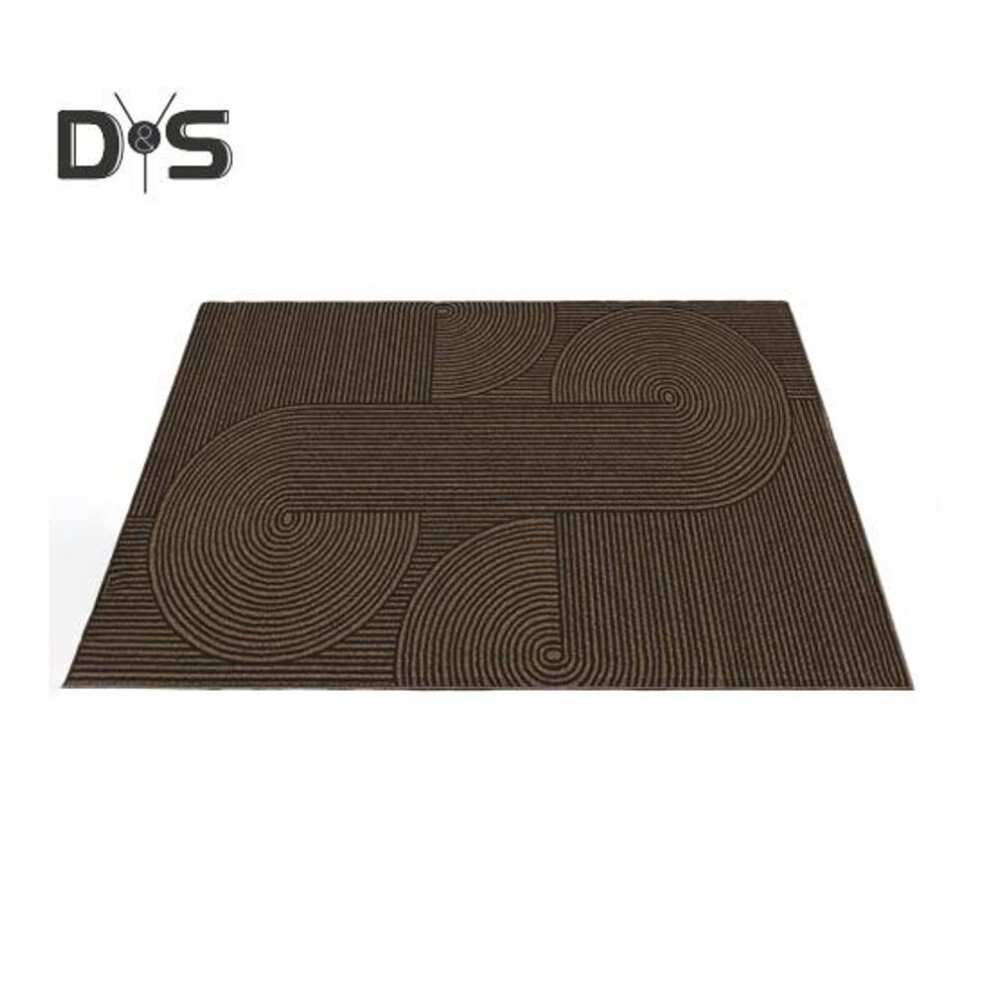 (as the picture, C) Door Mat Removes Dirt Recycled Anti-Slip Base Cuttable Geometric Pattern Indoor/Outdoor Use Entrance Rug for Kitchen Garage