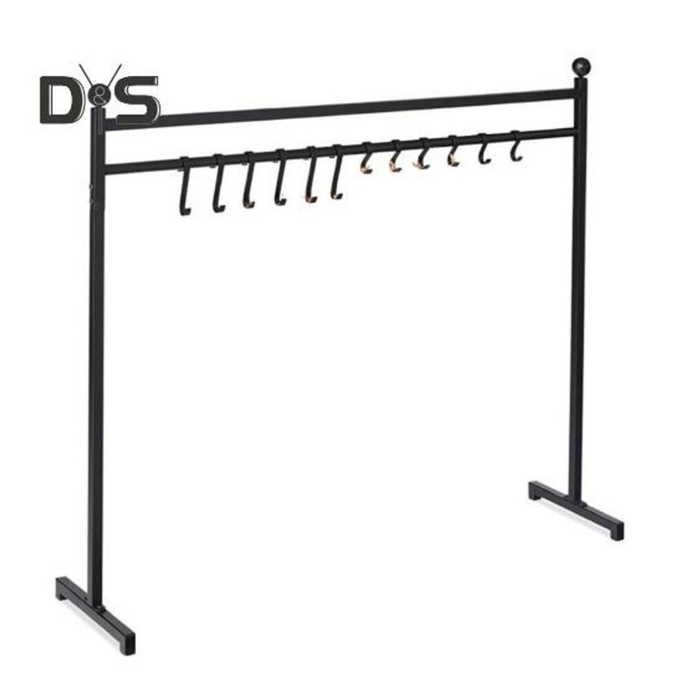 Christmas Stocking Holder Stand with 12 Hooks Rustproof Easy to Install Standing Stocking Hangers Iron Metal Rack with Sturdy Base