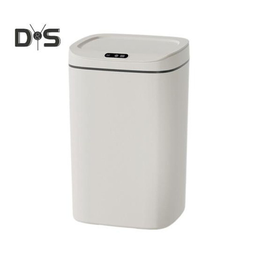 (as the picture, L Charging) Large Capacity Trash Can 3 Modes Adjustable Bathroom Bedroom Office Waste Bin With Lid Automatic Sensor Touch Free Garbage Can
