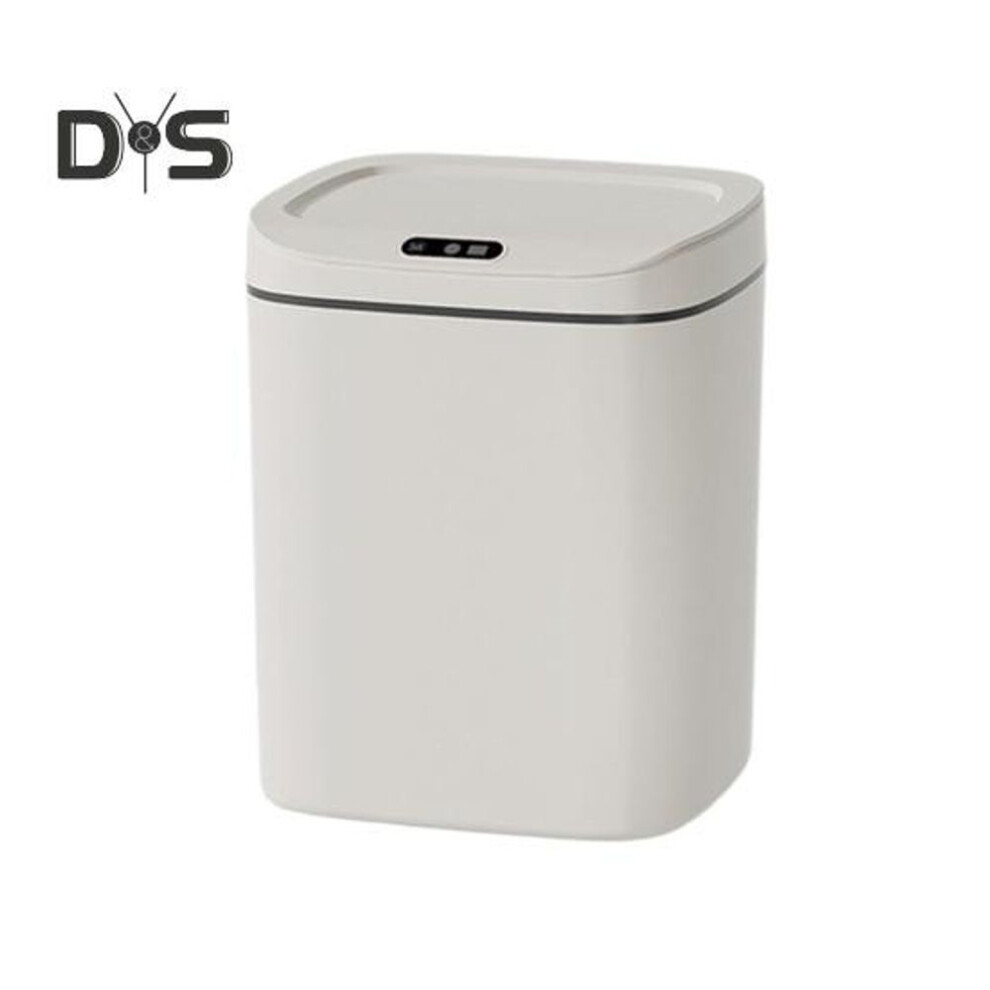 (as the picture, S Charging) Large Capacity Trash Can 3 Modes Adjustable Bathroom Bedroom Office Waste Bin With Lid Automatic Sensor Touch Free Garbage Can