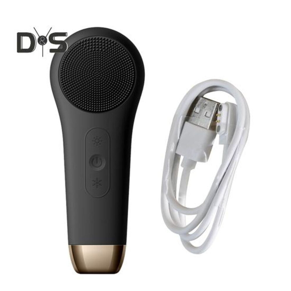 (black) Facial Cleansing Brush Exfoliating Face Scrubber Ipx7 Waterproof Rechargeable Gentle Vibration Face Cleansing Brush Beauty Tool