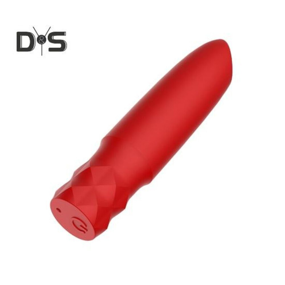 (red) Massager Portable Small Size 10 Modes Adjustable USB Rechargeable Silicone Waterproof Wireless Massage Wand Vibrator Toy
