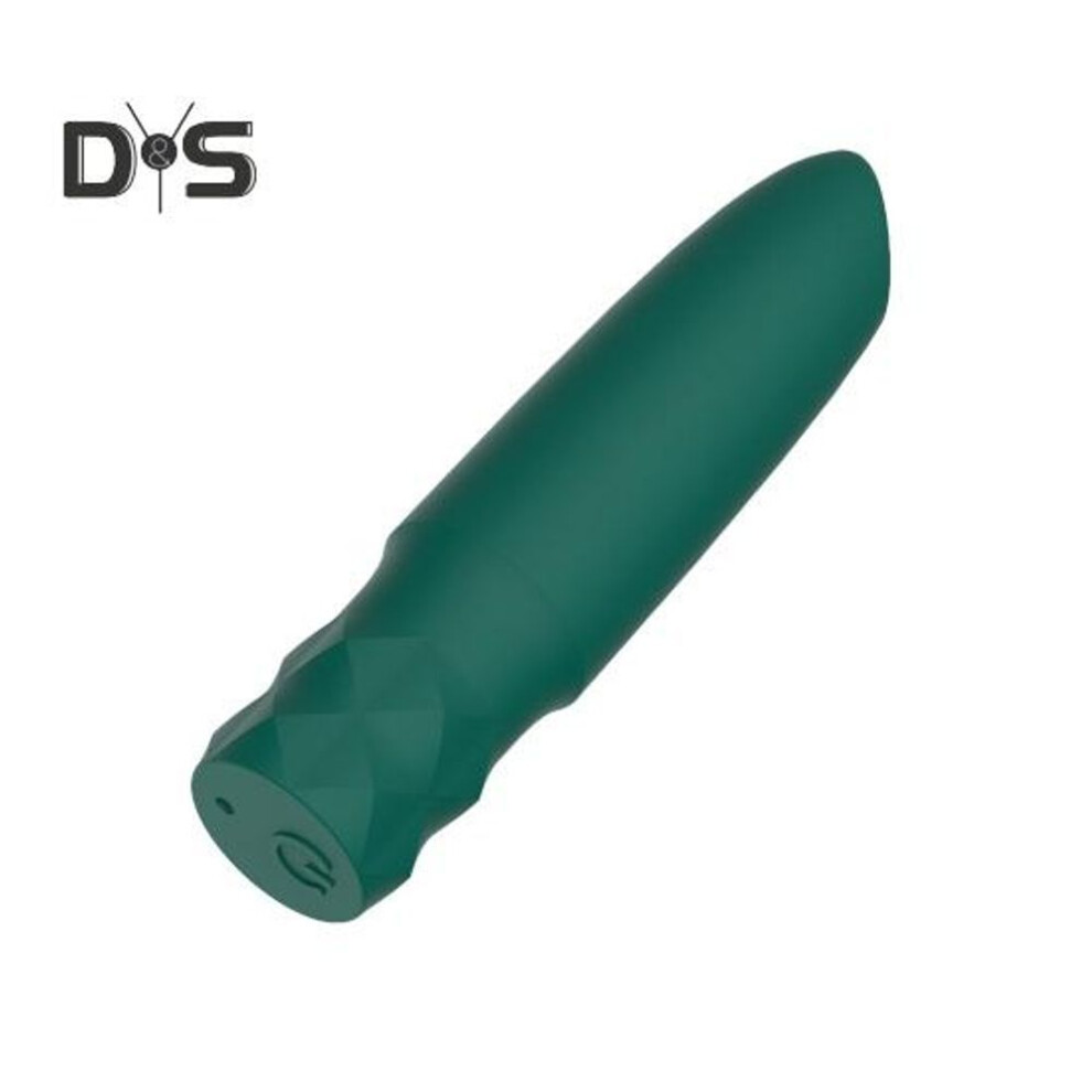 (green) Massager Portable Small Size 10 Modes Adjustable USB Rechargeable Silicone Waterproof Wireless Massage Wand Vibrator Toy