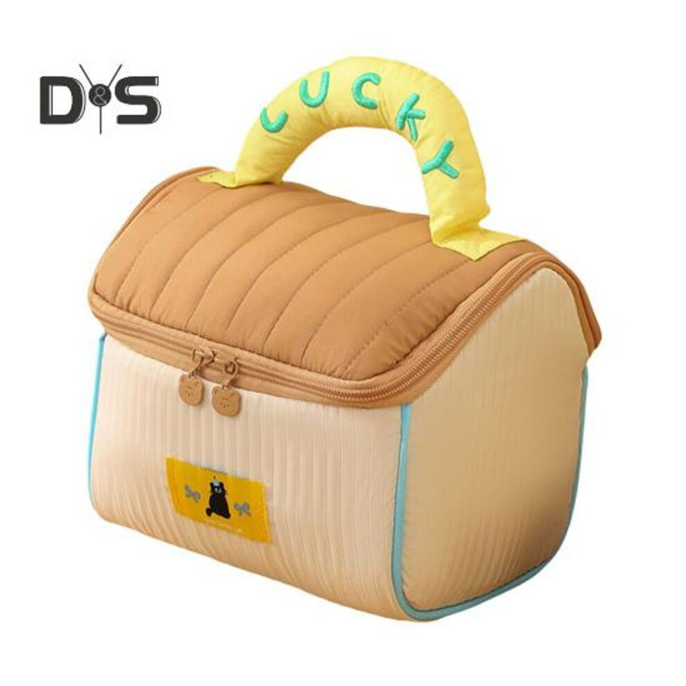 (brown) Cosmetic Bag With Handle Large Capacity Zipper Closure Waterproof Cosmetic Bag Aesthetic Travel Organized Toiletry Bag