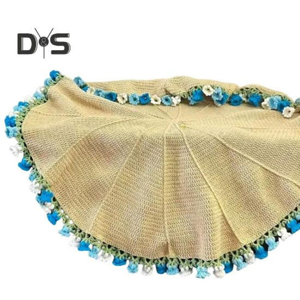 (as the picture, K) Bouquet Blanket Diy Kit Flower Bouquets Crocheting Kit Crocheted Bouquet Throw Blanket Craft Kit For Home Bed Couch Sofa Decor
