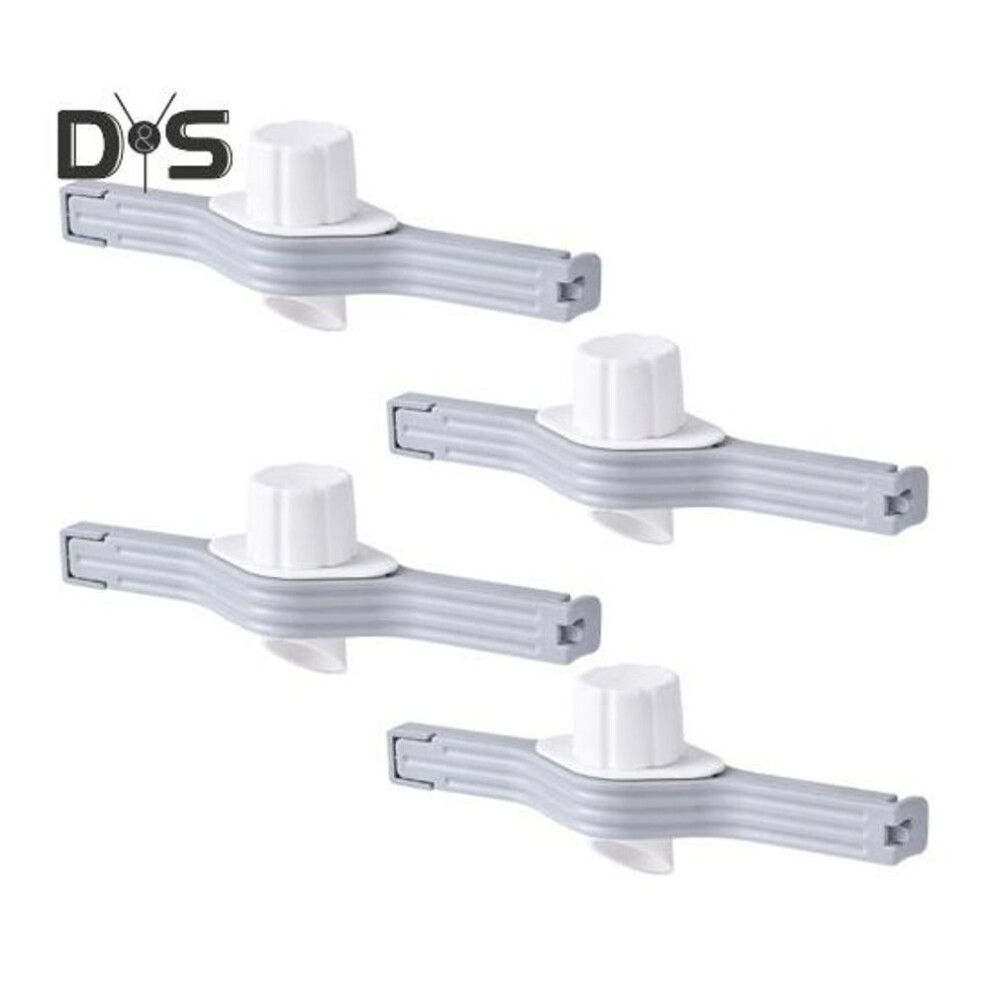 4Pcs Food Sealing Clip Leak-proof Screw Cap Sealing Clip Milk Powder Salt Bag Sealing Clip Reusable Bag Clips for Snacks Spices