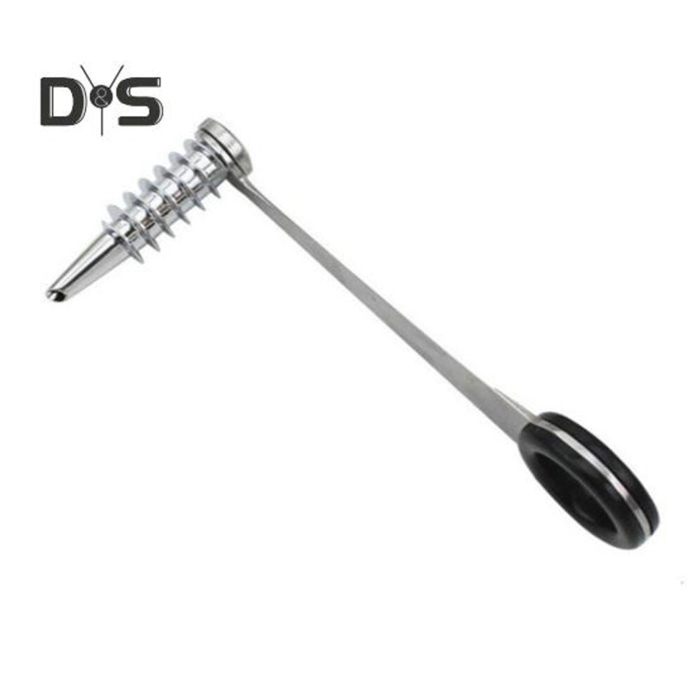 (as the picture, metal) Stainless Steel Vegetable Spiralizer 360 Degrees Rotary Slicer For Cucumber Carrot Potato Bpa-free Ergonomic Handle & Sharp Blades Manual Screw