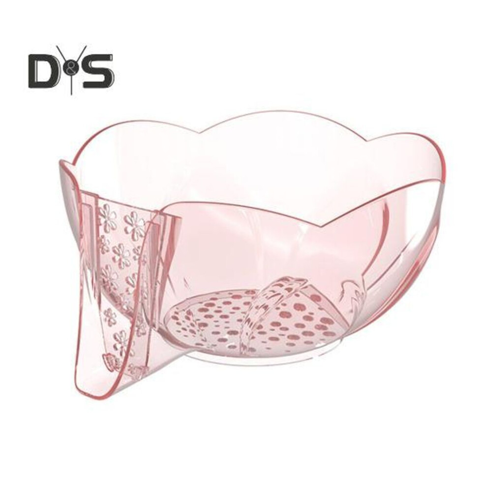 (pink) Drain Basket Fruit Vegetables Colanders with Spout BPA Free Fruit Cleaning Bowl with Strainer Container Kitchen Sink Food Drainer