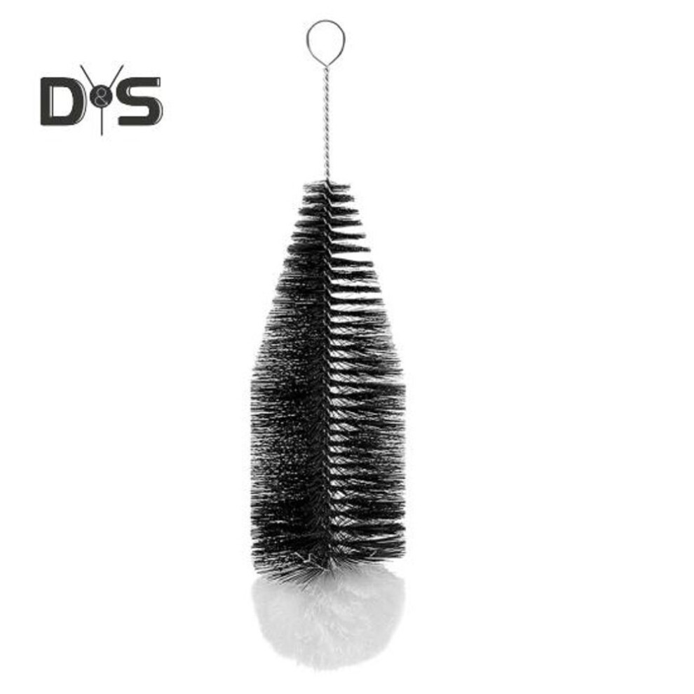 (as the picture, A) 1/2pcs Soda Bottle Cleaning Brush With Gentle Bristles Easy To Clean Stainless Steel Rod Wine Glasses Dishwasher Cleaning Brush