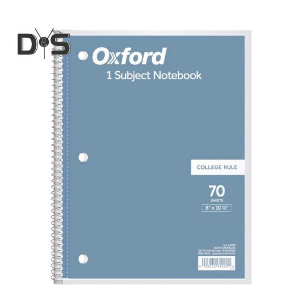 (blue) Coil Book Spiral Notebooks Wide Ruled Paper 140 Pages 3-Hole Punched Multi-color Spiral Notepad School Office Supplies