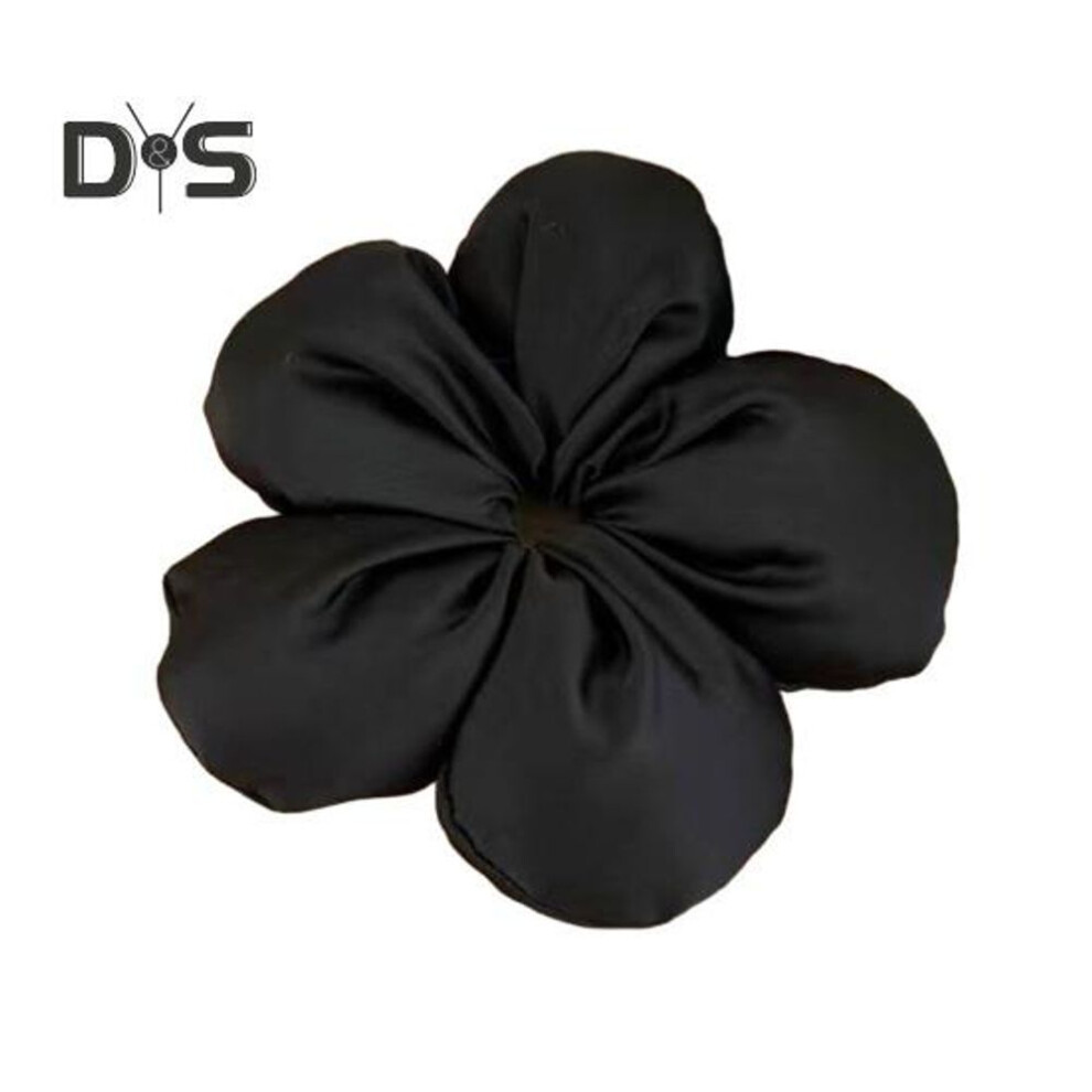 (black) Women Hair Rope Large Sponge Flower Shape Oversized Hair Tie Lightweight Portable Hairband Hair Accessories