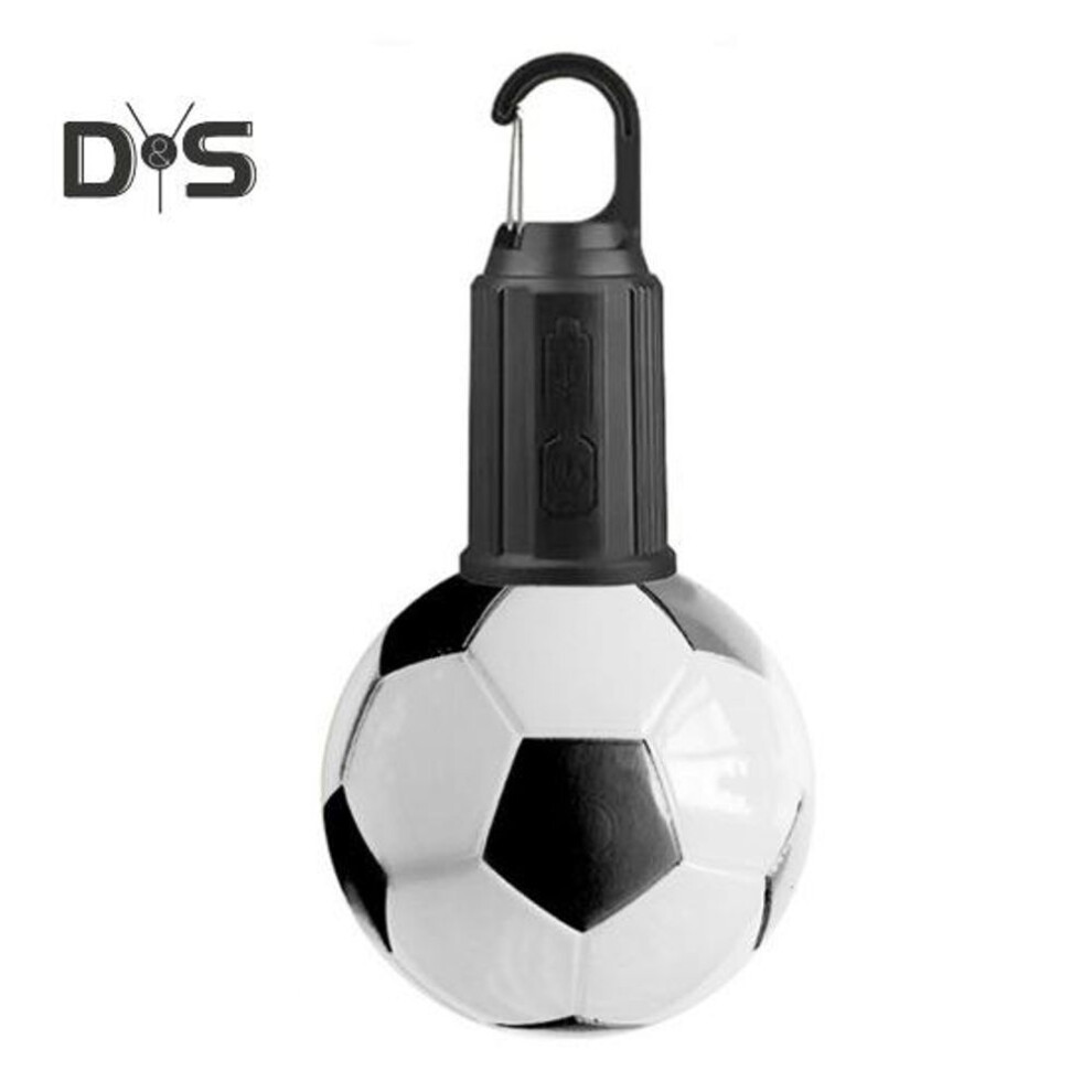 (black) Football Camping Light Type-c Rechargeable 3 Levels Adjustable Super Bright Outdoor Hiking Tent Hanging Lamp Led Emergency Lantern