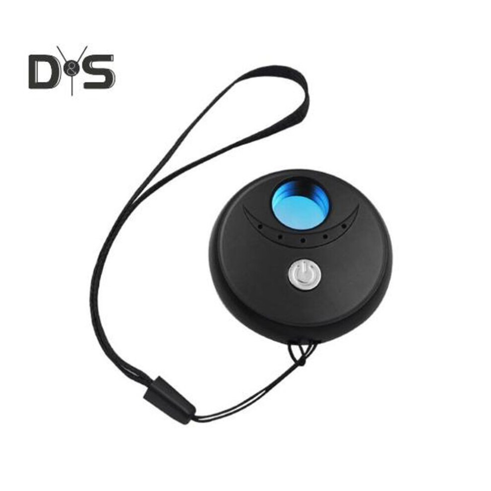 (black) Camera Detector Compact Design Portable Indoor Use Anti Spy Wireless Signal Scanner Infrared Camera Sweeper With Lanyard