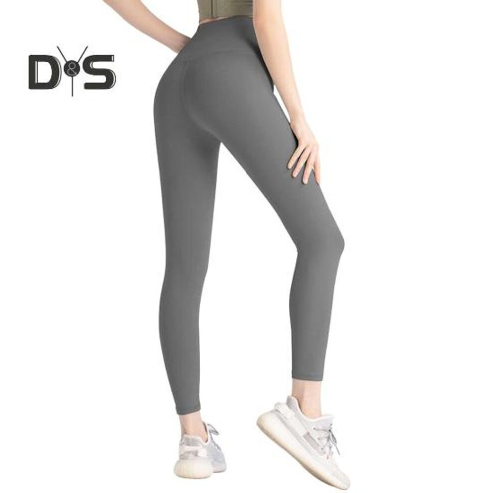 (grey, L) Women Yoga Pants High Waist Tummy Control Butt-lifted Skinny Elastic Skinny Compression Jogging Exercise Lady Sports Trousers Sweatpants For Yoga Gym
