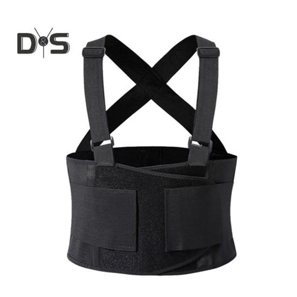 (black, XXXL) Waist Protector For Men Women Adjustable Lower Back Support Belt With Suspenders Ergonomic Elastic Back Brace For Sports Work