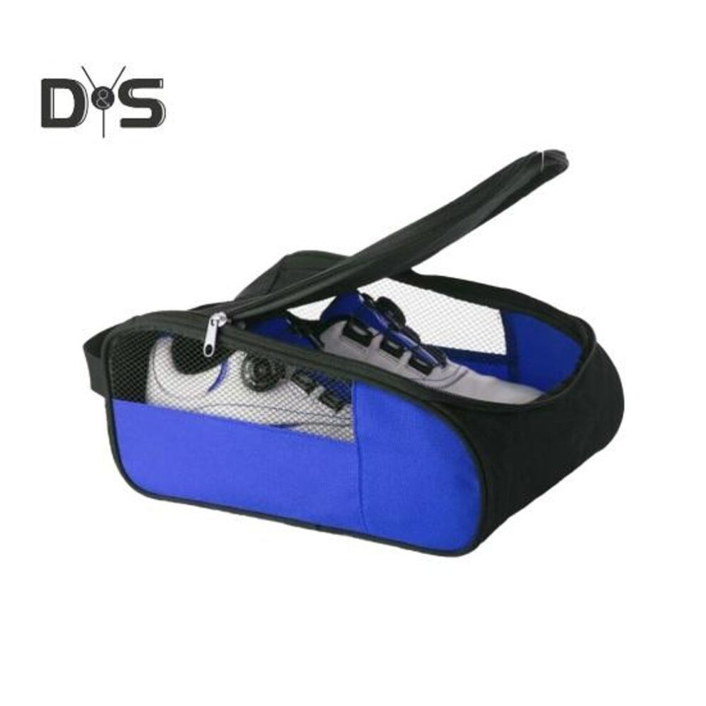 (blue, B) Golf Shoe Bag Zippered Outdoor Shoe Carrier Bags Travel Sports Shoe Carrier Tote Bags Golf Accessories For Men And Women