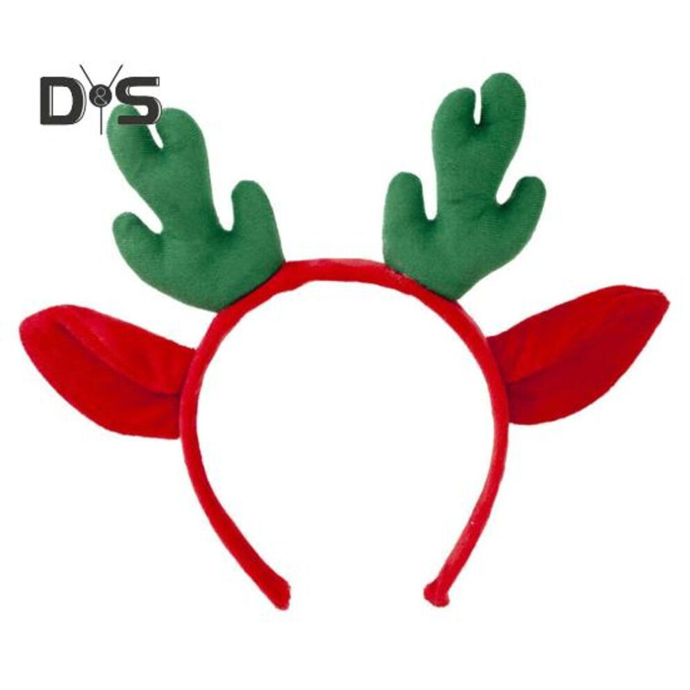 (as the picture, I) Christmas Headband Antler Decor Hair Hoop Festive Reindeer Design Headgear Women Elastic Comfortable Xmas Hair Accessories