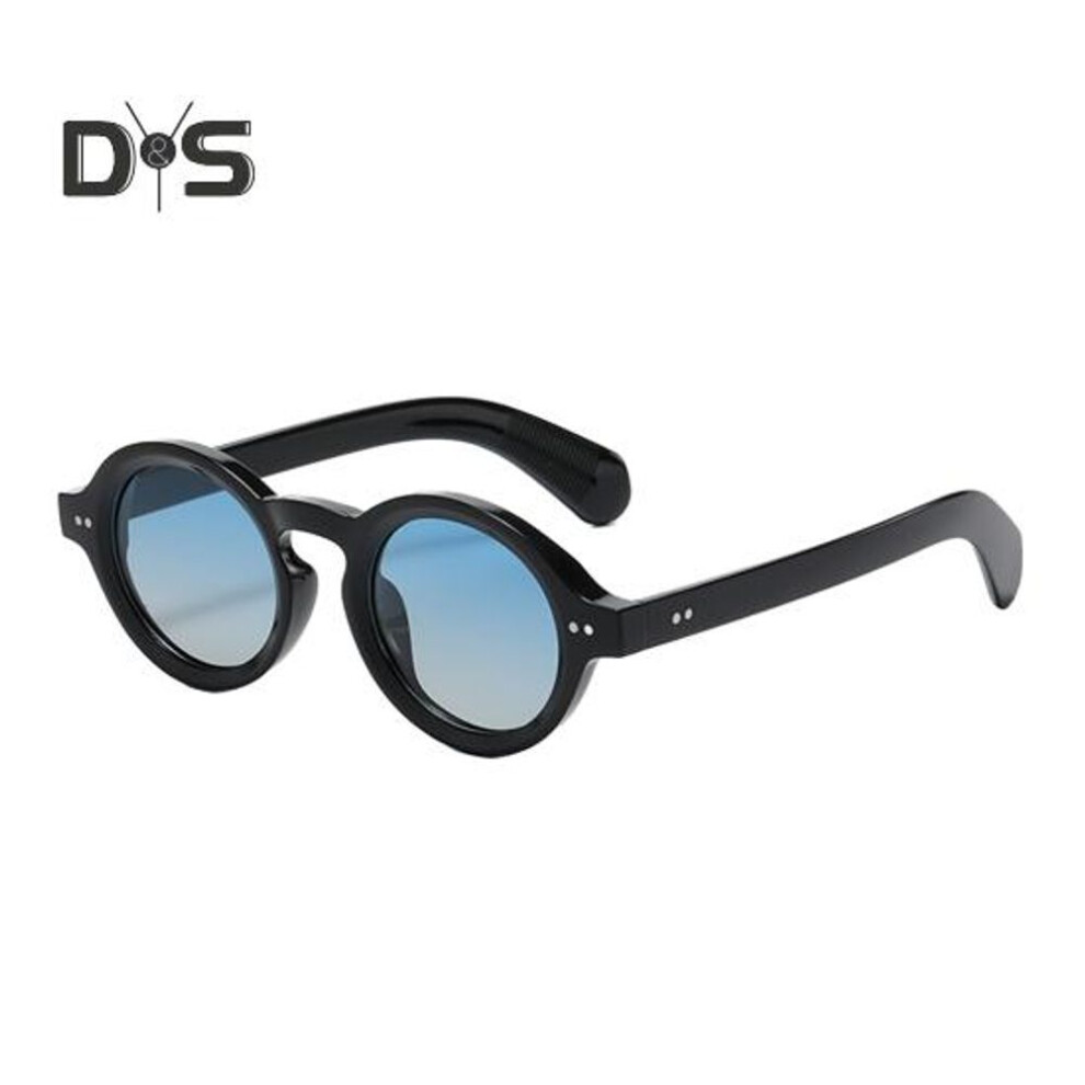 (as the picture, B) Polarized Sunglasses UV Protection 90s Retro Style Windproof Unisex Spectacles Round Lens Block Sunlight Vacation Beach Spectacles Outdoor Eyewear