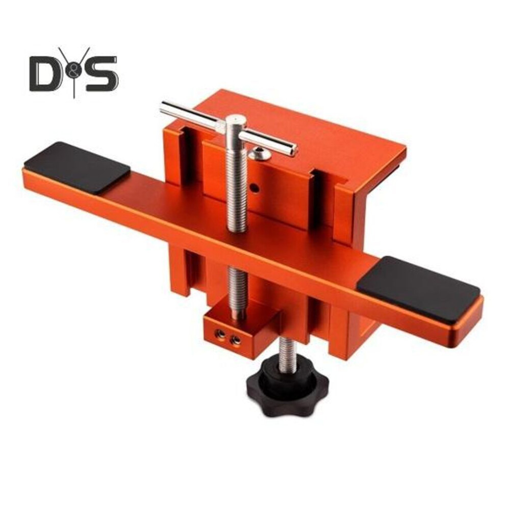 (yellow) Cabinet Door Installation Positioner Aluminum Alloy Cabinet Hardware Jig Adjustable Punch Locator Drilling Template For Most Cabinet Doors Hinges