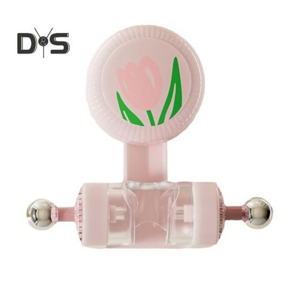 (pink) Wall-mounted Shower Bracket Handheld Shower Head Holder Suction Cup Design Simple Installation Adjustable Shower Head Wand Holder