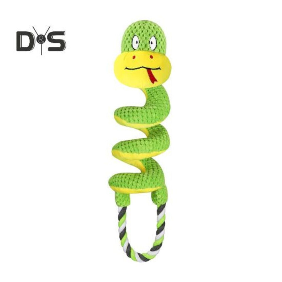 (as the picture, Snake) Squeaky Dog Chew Toy With Crinkle Paper Plush Giraffe/snake Shape Tug Of War Toy Interactive Stuffed Animal Pull Toy For Small Medium Large Dogs