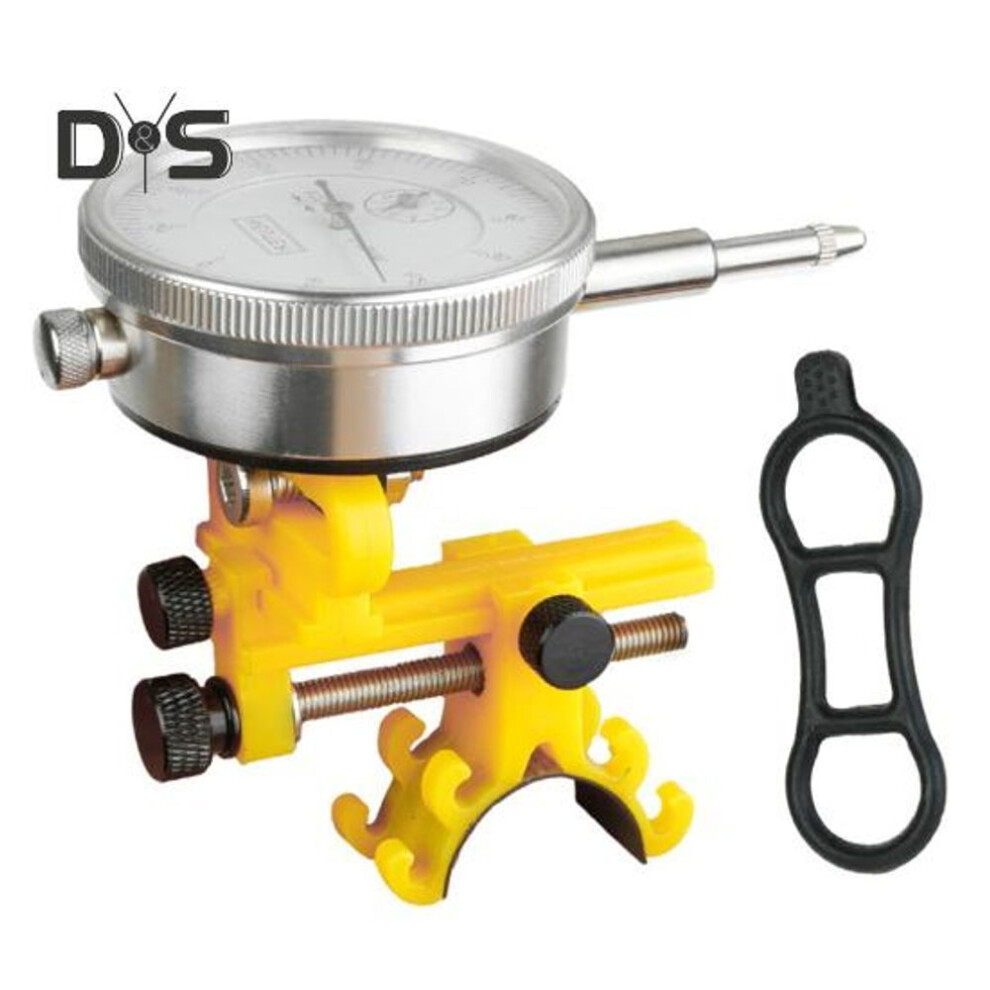 (yellow) Bike Wheel Truing Stand Tool With Dial Indicator Fork Frame Mount Mtb Road Mountain Bicycle Rim Adjustment Tools Bike Repair Accessories
