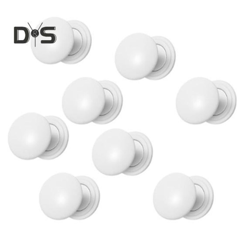 (white) 8pcs Magnetic Race Bib Holders Race Start Number Holder Lightweight Running Fix Clips Triathlon Cycling Belt Cloth Buckle