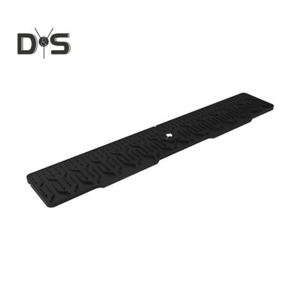 (black) Silicone Faucet Drain Pad Foldable Bathroom Sink Mat Kitchen Tools Drain Mat Universal Aperture Splashproof Mat