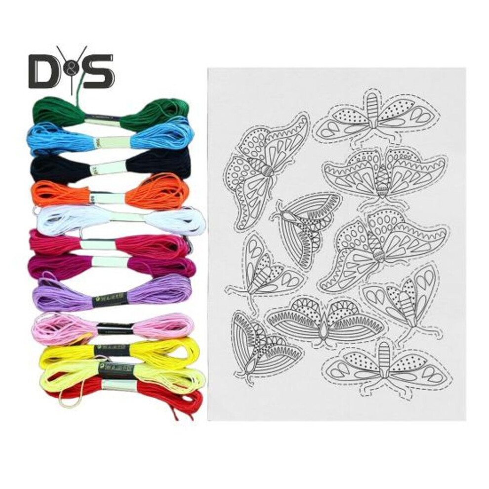 (as the picture, B) Sticky Water Soluble Embroidery Stabilizer Stick And Stitch Embroidery Paper With Flower Patterns Printable Paper Stabilizer For Hand Sewing Lover