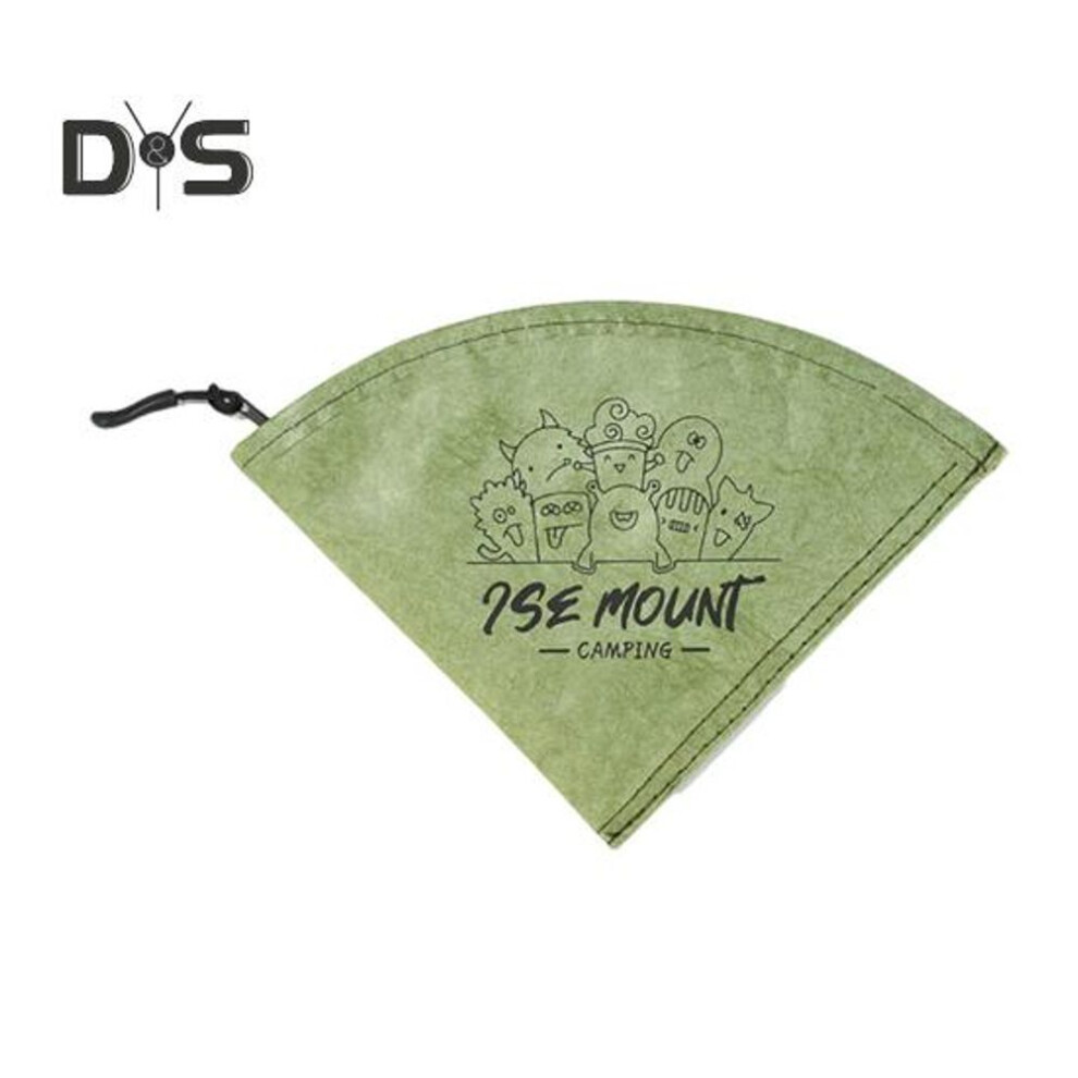 (army green) Coffee Filter Paper Storage Bag Dustproof Waterproof Reusable Portable Hand-brewed Coffee Paper Holder Organizer Zipper Carrying Pouch