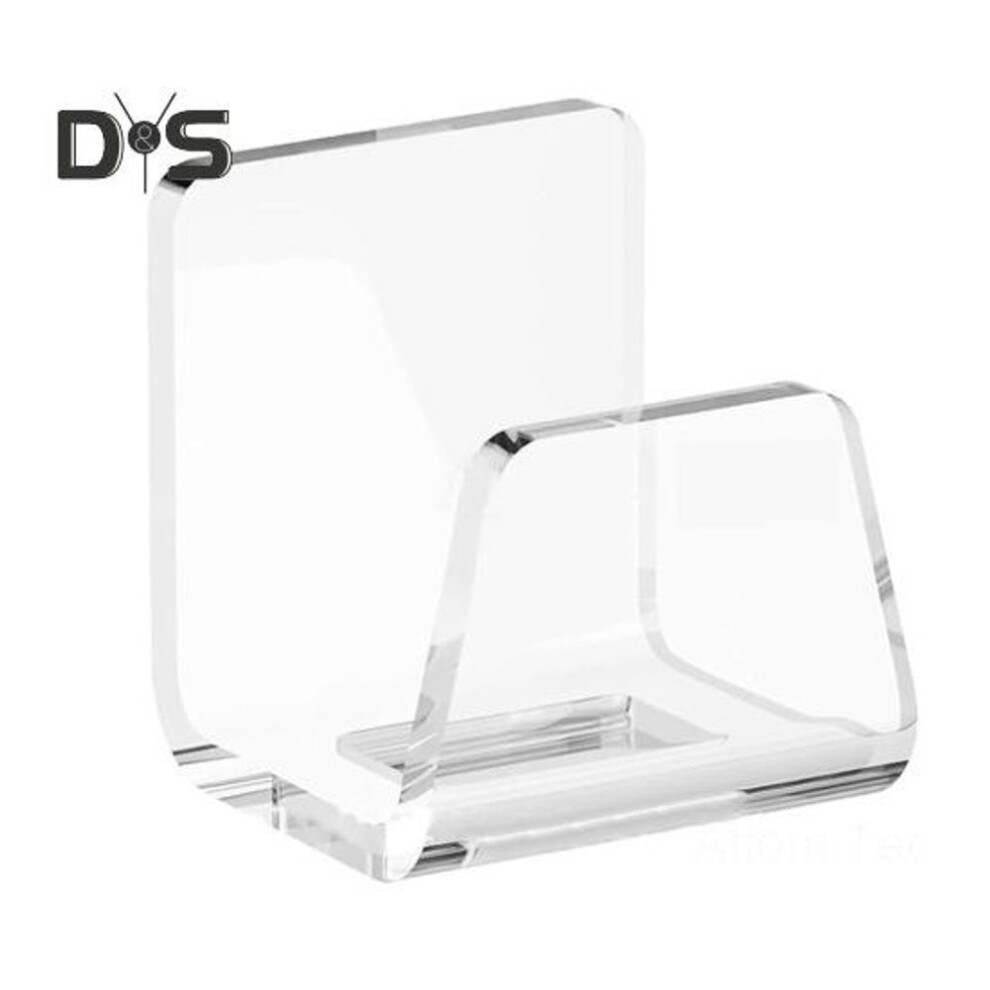 (as the picture, B) Clear Acrylic Kitchen Sink Brush Holder Self Adhesive Strong Load-bearing Easy Installation Universal Fit Brush Sponge Holder