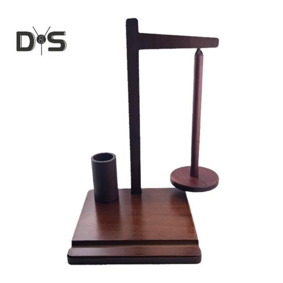 (as the picture, A) Wooden Yarn Holder Rotating Yarn Ball Dispenser Stand for Crocheting Knitting Yarn Organizer Spinner for Knitting Lovers Grandma Mom