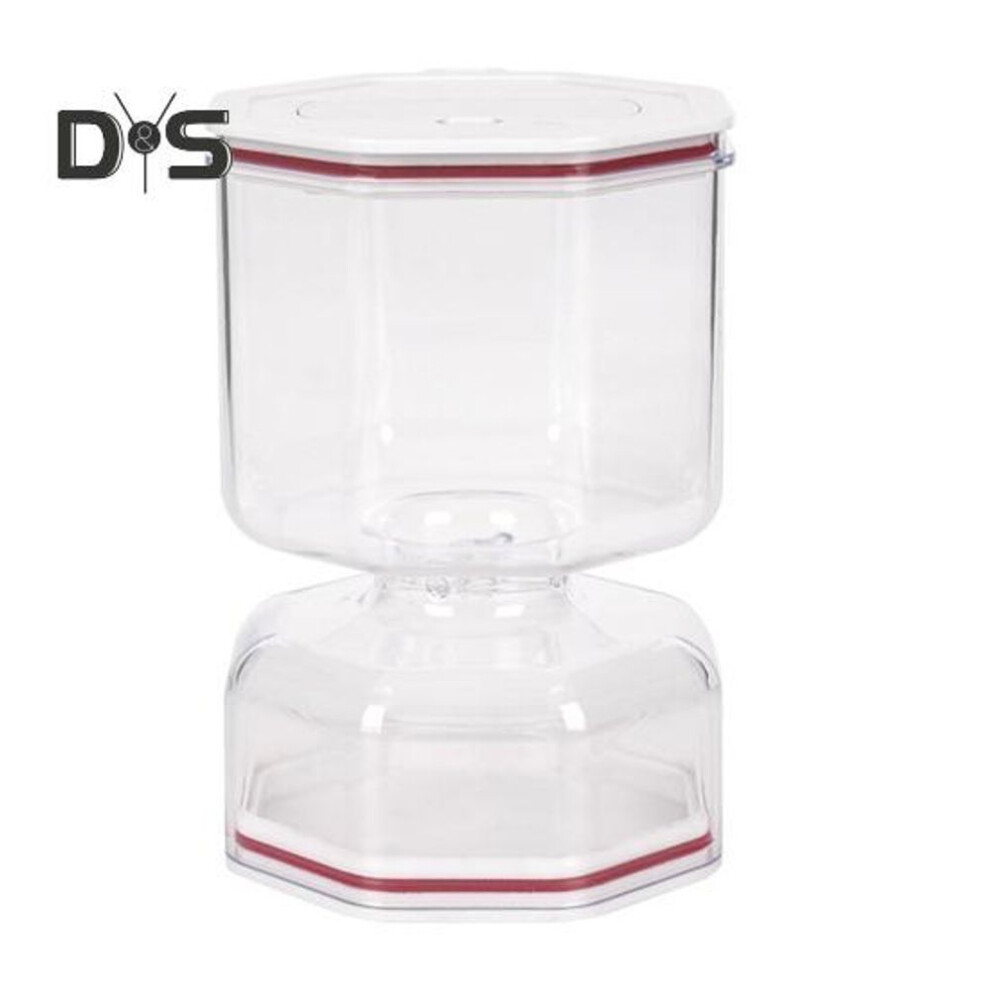 (white) Hourglass Pickle Jar Pickle Juice Separator Food Grade Bpa Free Leak-proof Airtight Pickle Organizer Jar Pickle Storage Strainer